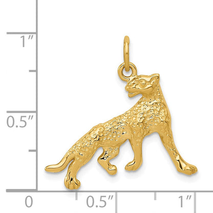 14K Gelbgold Gepard-Charm