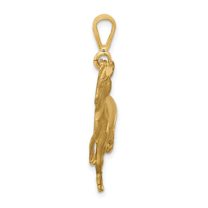 14K Gelbgold Pferd-Anhänger