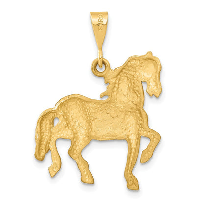 14K Gelbgold Pferd-Anhänger