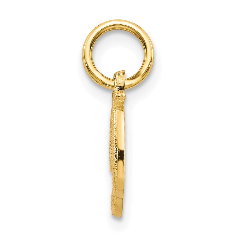 14K Gelbgold 14ky Schreibschrift Buchstabe D Initiale Charm