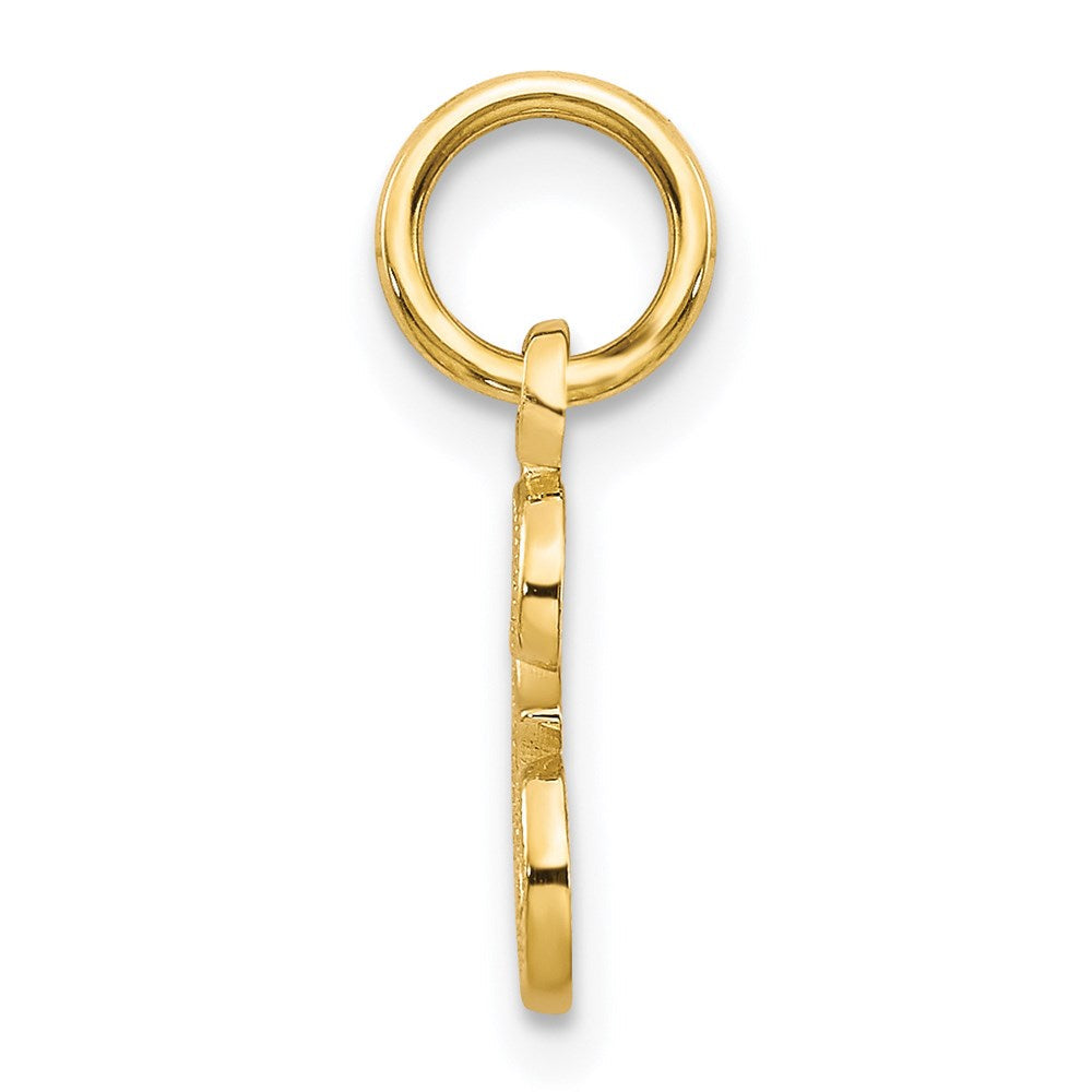 14K Gelbgold 14ky Schreibschrift Buchstabe E Initiale Charm