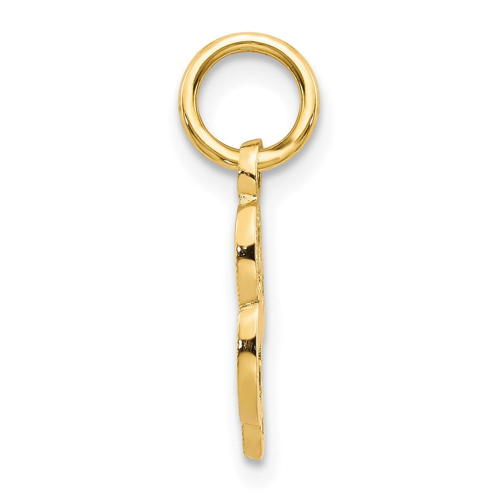 14K Gelbgold 14ky Schreibschrift Buchstabe L Initiale Charm