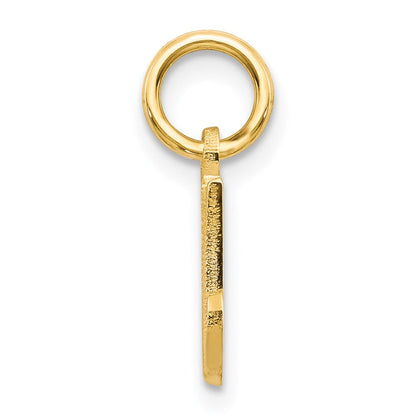 14K Gelbgold 14ky Schreibschrift Buchstabe M Initiale Charm
