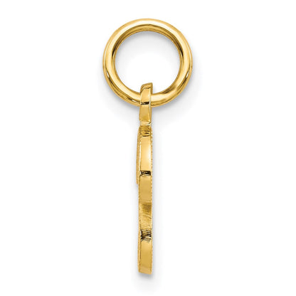 14K Gelbgold 14ky Schreibschrift Buchstabe P Initiale Charm