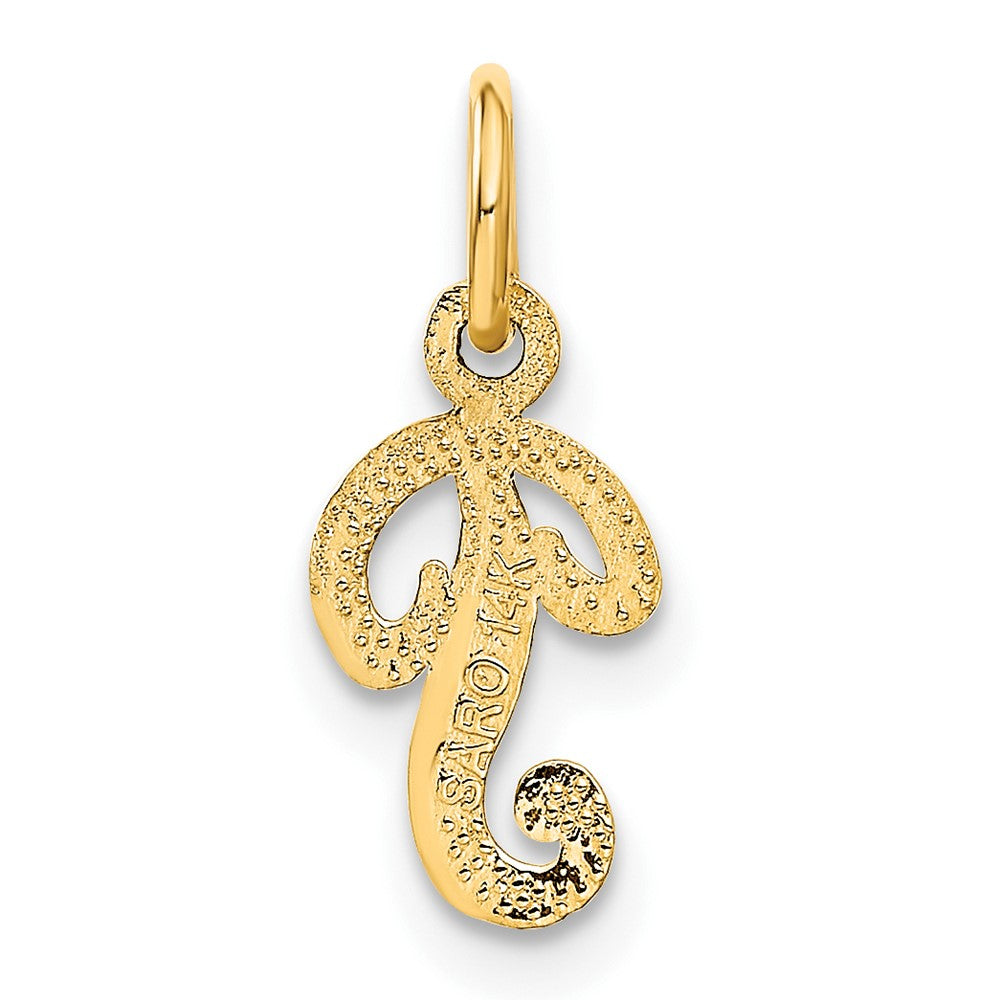 14K Gelbgold 14ky Schreibschrift Buchstabe P Initiale Charm