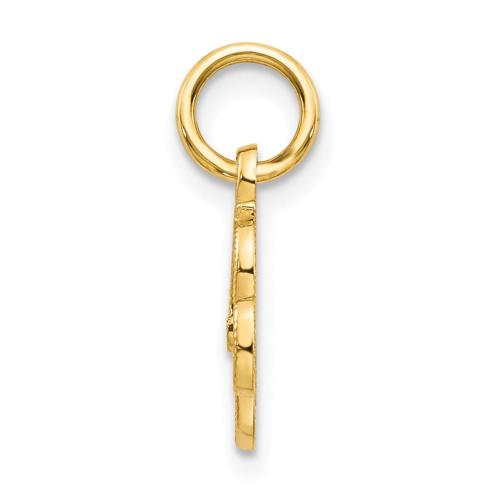 14K Gelbgold 14ky Schreibschrift Buchstabe R Initiale Charm