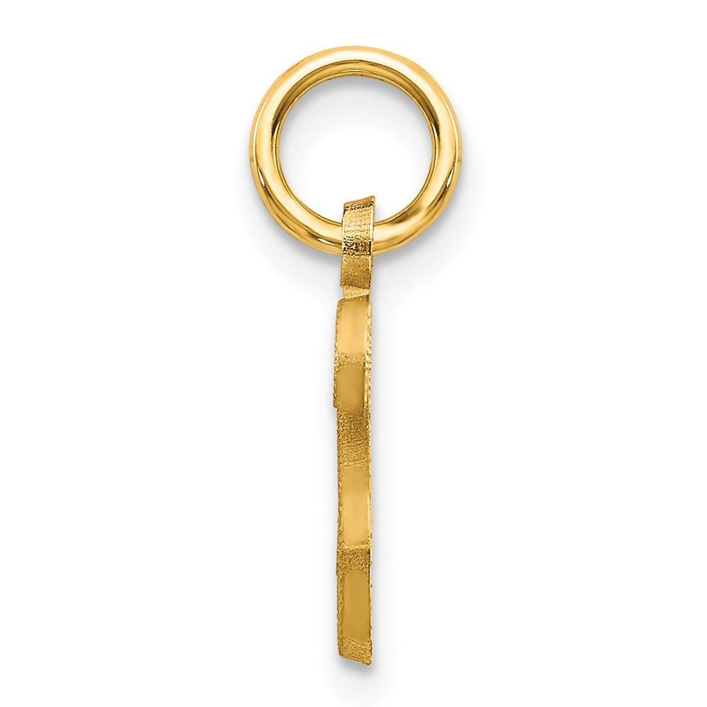 14K Gelbgold 14ky Schreibschrift Buchstabe S Initiale Charm