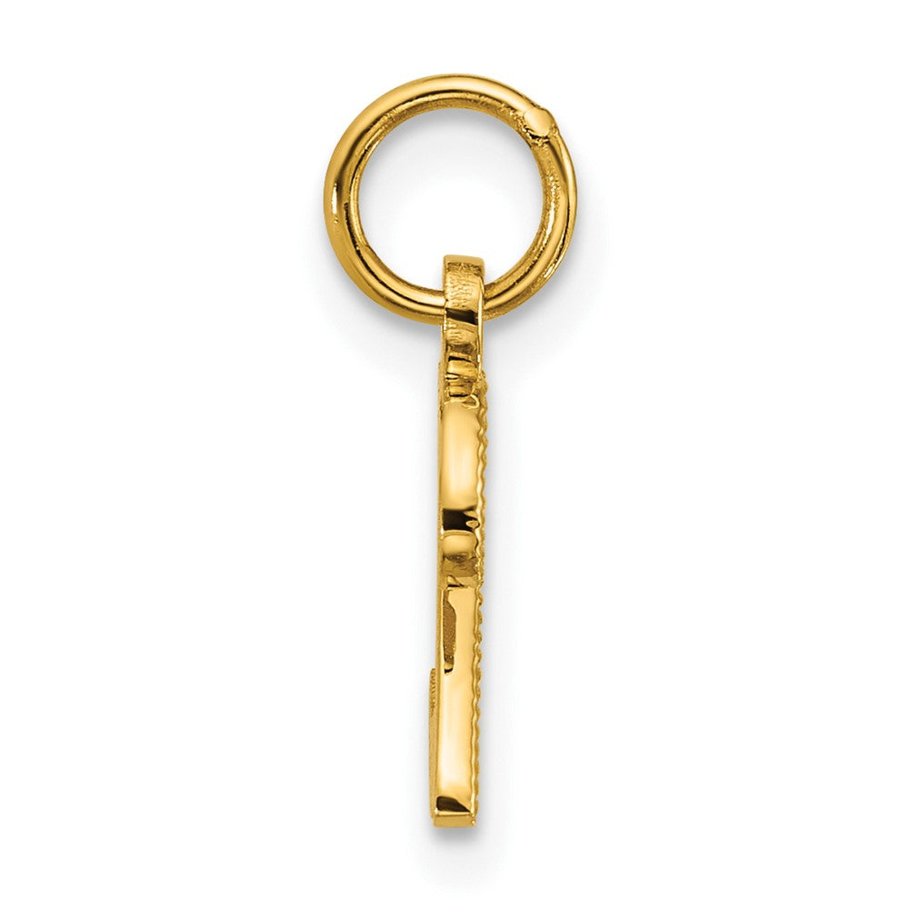 14K Gelbgold Casted Initiale Z Charm