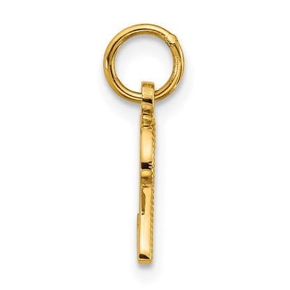 14K Gelbgold Casted Initiale Z Charm