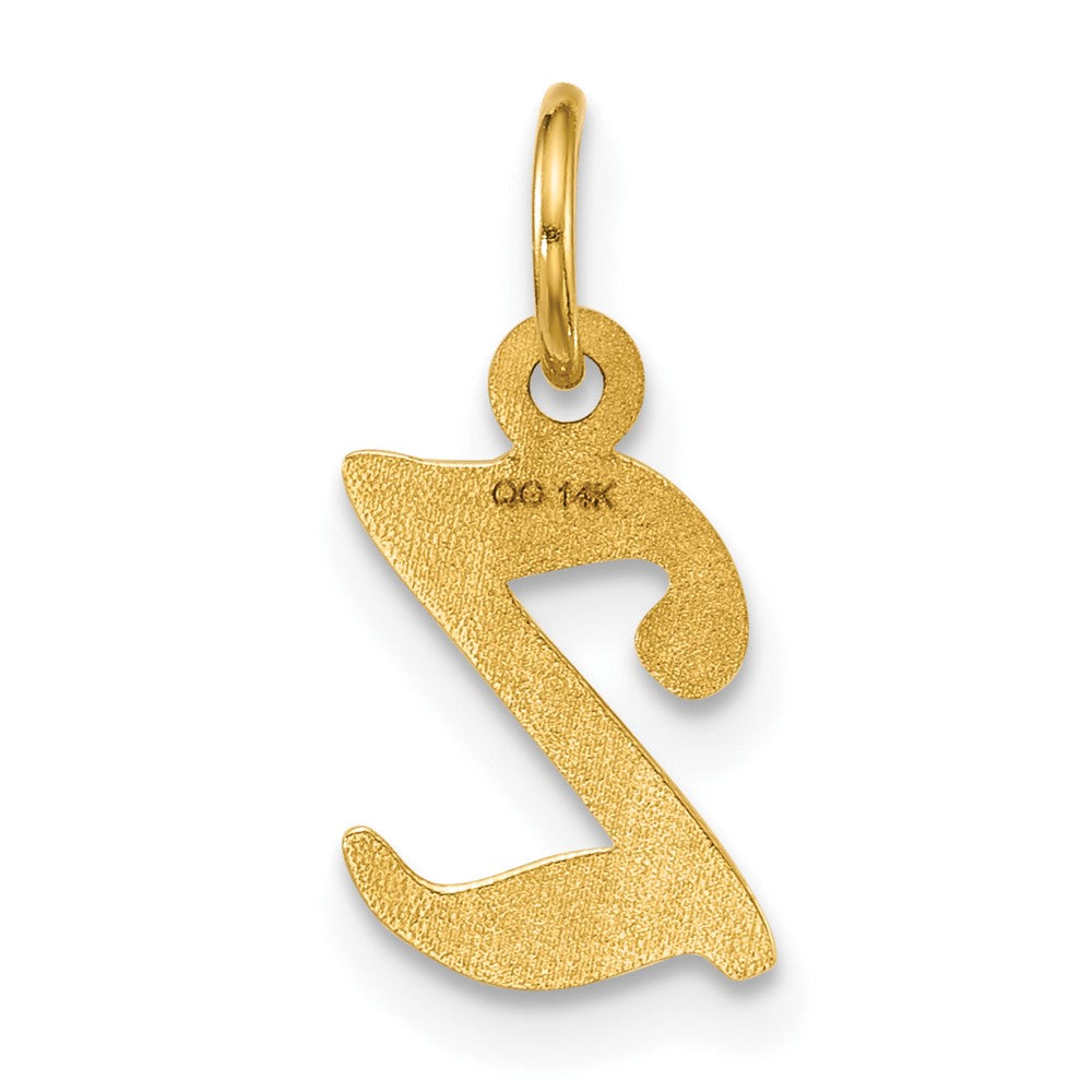 14K Gelbgold Casted Initiale Z Charm