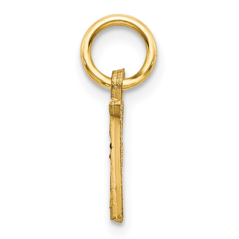 14K Gelbgold Buchstabe A Initiale Charm