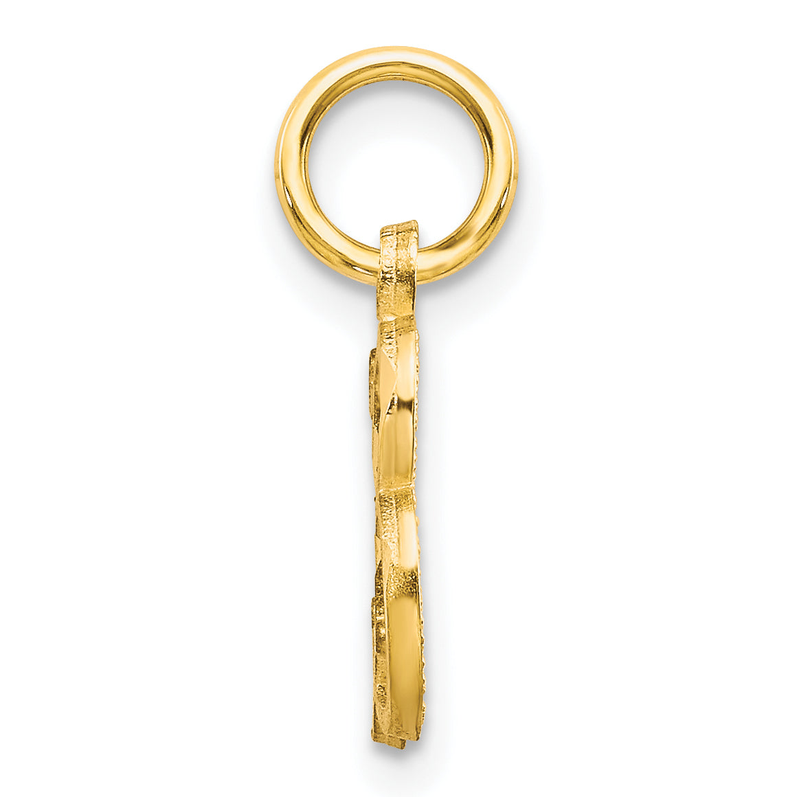 14K Gelbgold Buchstabe B Initiale Charm
