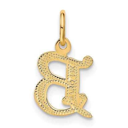 14K Gelbgold Buchstabe B Initiale Charm