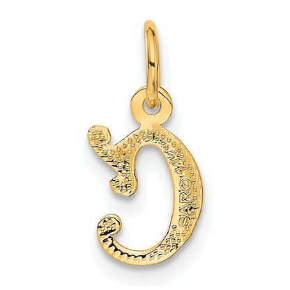 14K Gelbgold Buchstabe C Initiale Charm