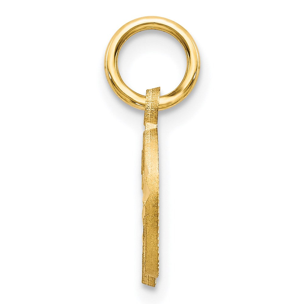 14K Gelbgold Buchstabe D Initiale Charm