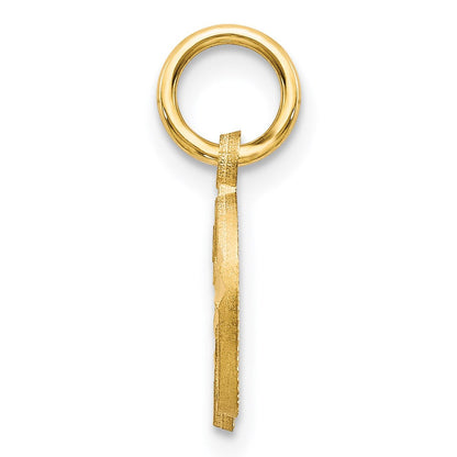 14K Gelbgold Buchstabe D Initiale Charm