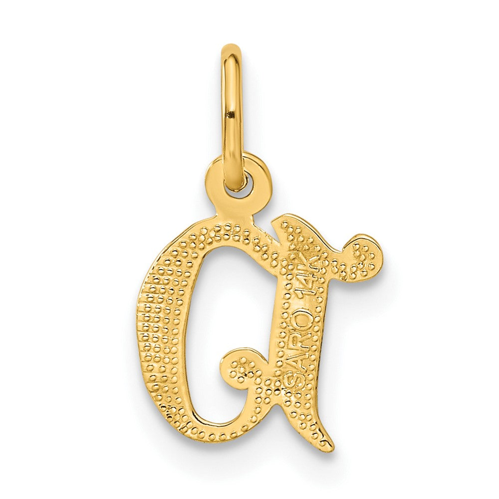 14K Gelbgold Buchstabe D Initiale Charm