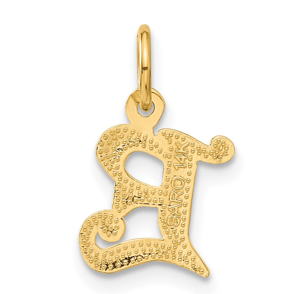 14K Gelbgold Buchstabe E Initiale Charm