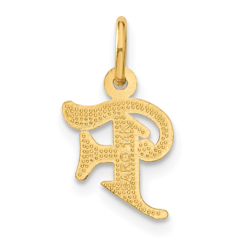 14K Gelbgold Buchstabe F Initiale Charm