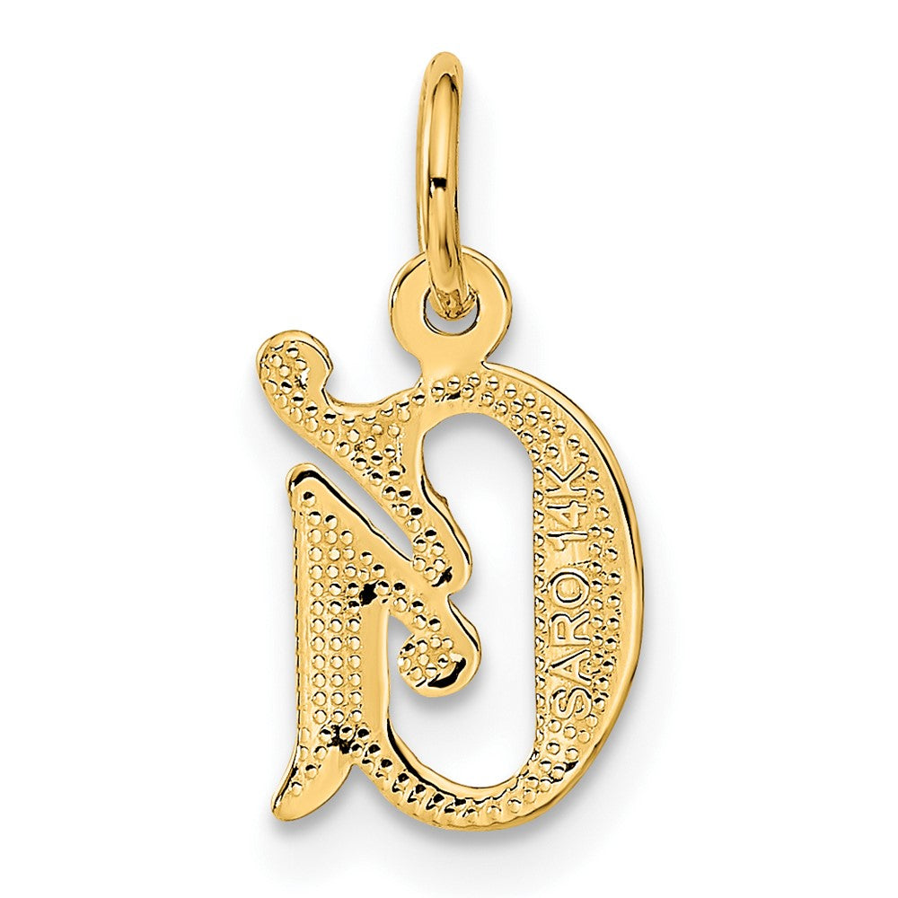 14K Gelbgold Buchstabe G Initiale Charm