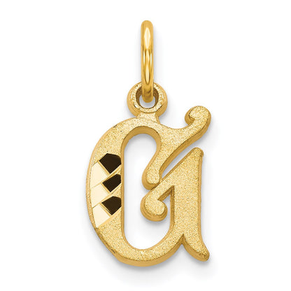 14K Gelbgold Buchstabe G Initiale Charm