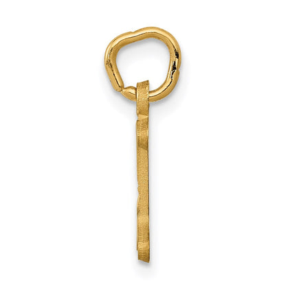 14K Gelbgold Buchstabe I Initiale Charm