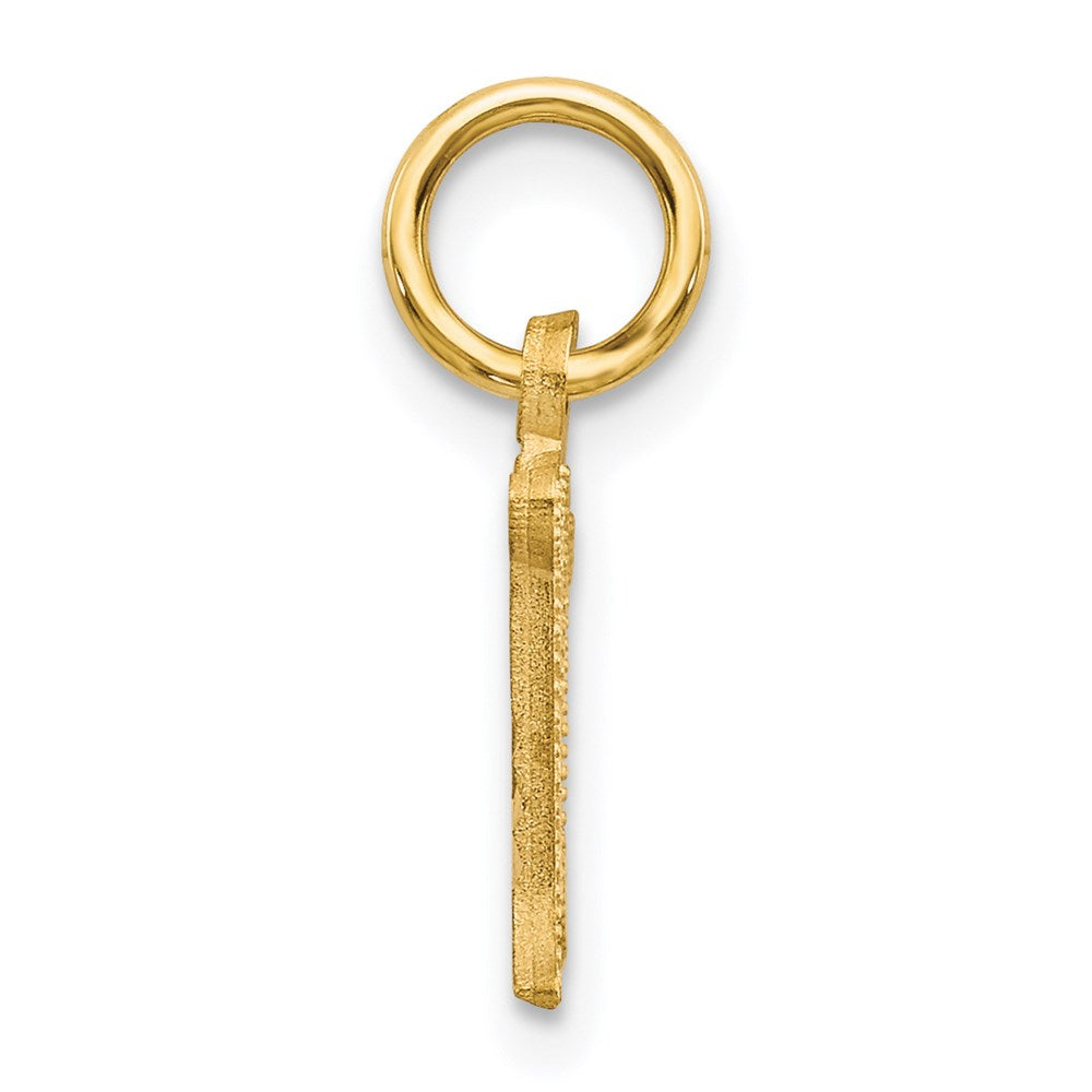 14K Gelbgold Buchstabe M Initiale Charm