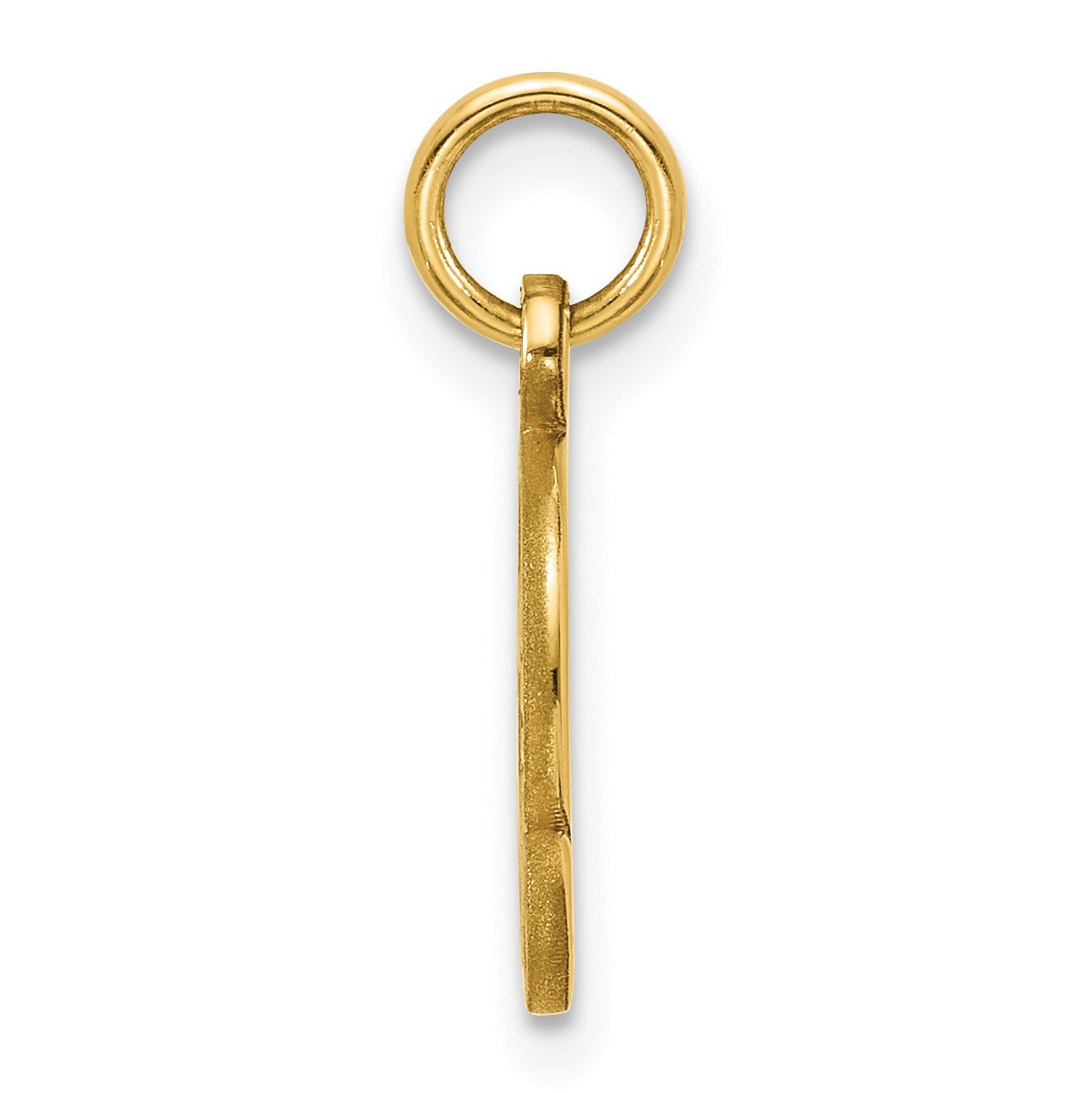 14K Gelbgold Buchstabe Q Initiale Charm
