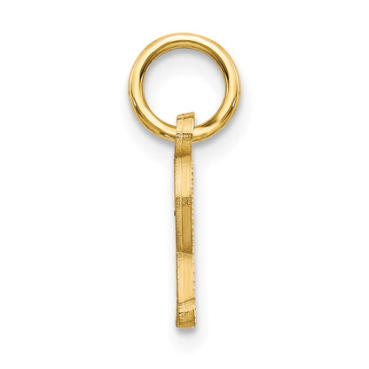 14K Gelbgold Buchstabe R Initiale Charm