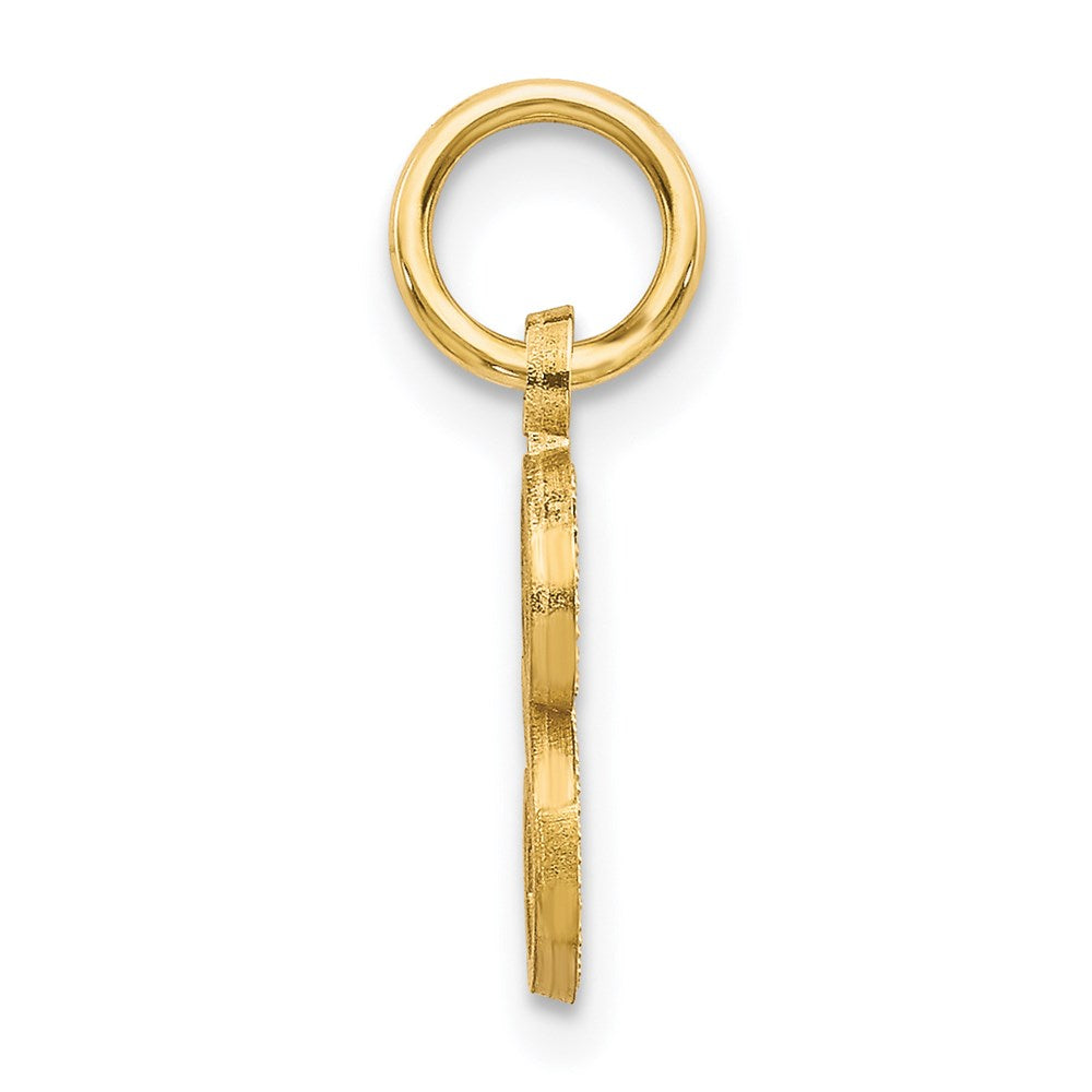 14K Gelbgold Buchstabe S Initiale Charm