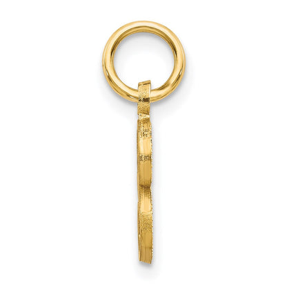 14K Gelbgold Buchstabe S Initiale Charm