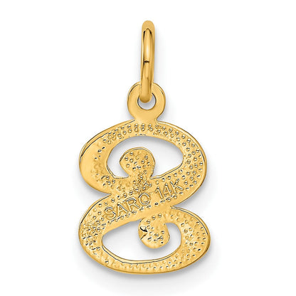 14K Gelbgold Buchstabe S Initiale Charm