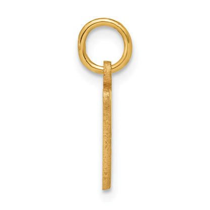 14K Gelbgold Buchstabe U Initiale Charm