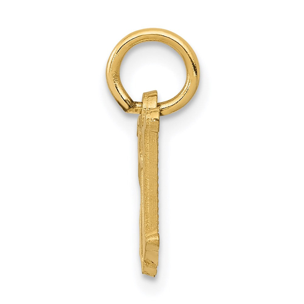 14K Gelbgold Buchstabe W Initiale Charm