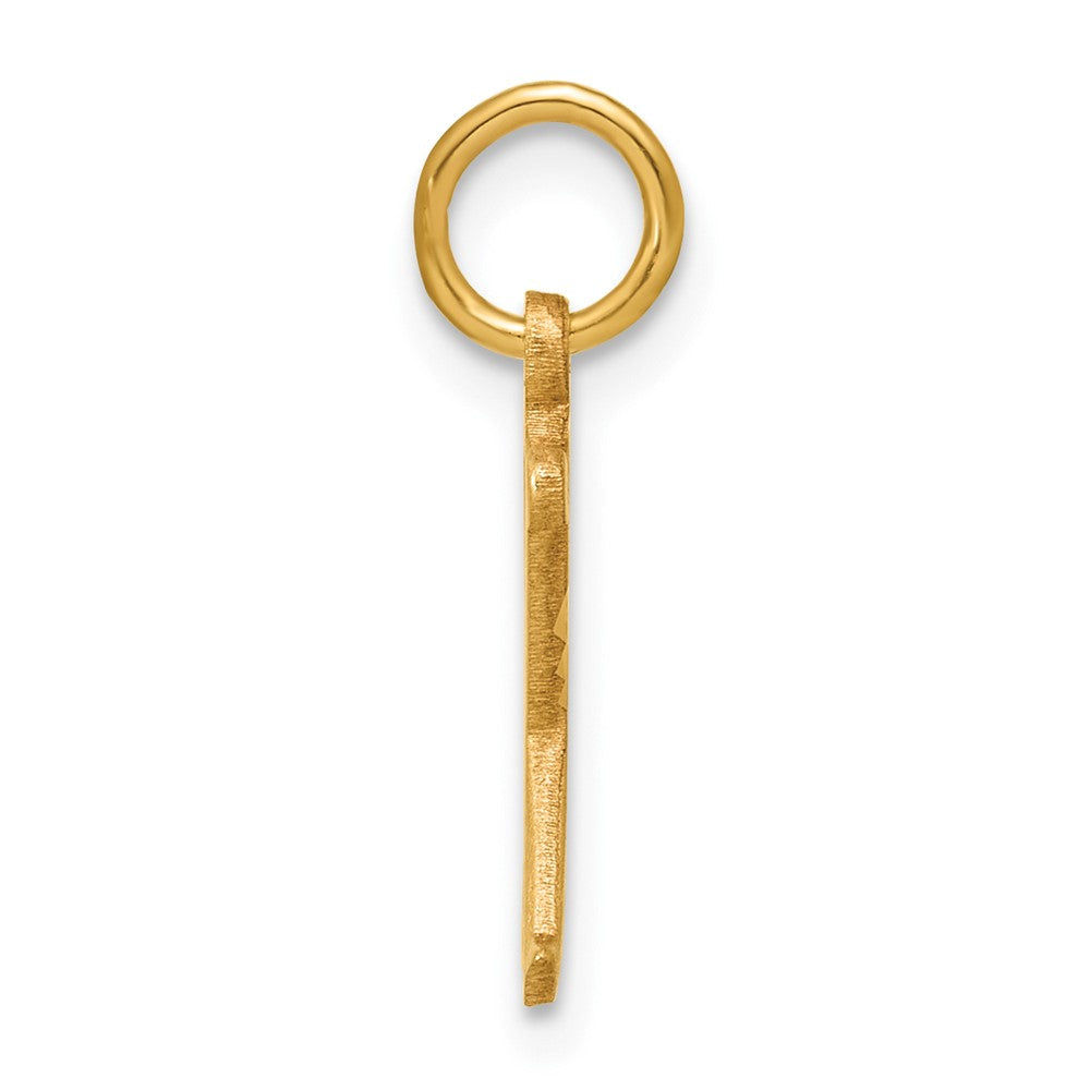 14K Gelbgold Buchstabe X Initiale Charm