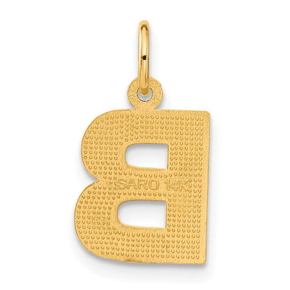 14K Gelbgold Buchstabe B Initialen-Charm
