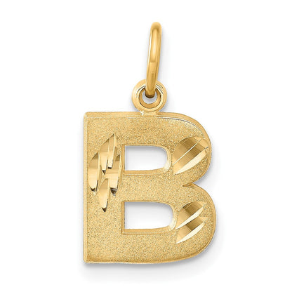 14K Gelbgold Buchstabe B Initialen-Charm