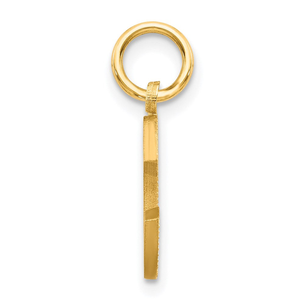 14K Gelbgold Buchstabe C Initiale Charm