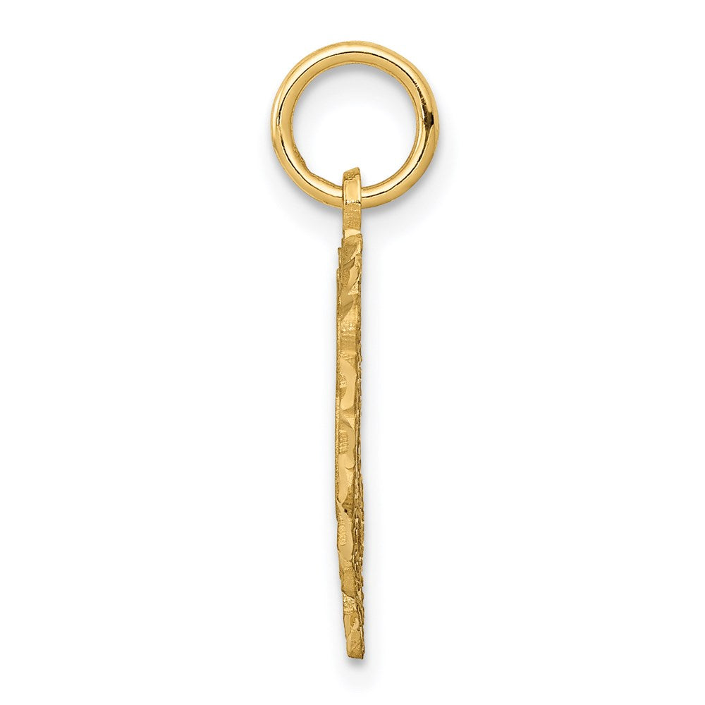 14K Gelbgold Herz Buchstabe B Charm