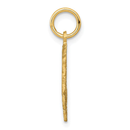 14K Gelbgold Herz Buchstabe B Charm