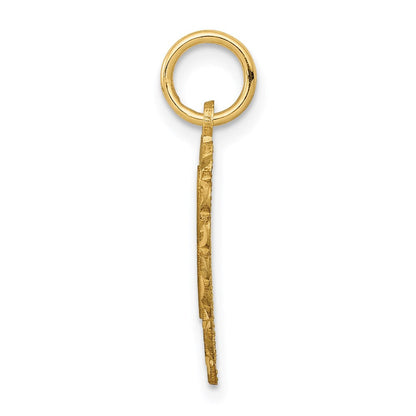 14K Gelbgold Herz Buchstabe L Charm