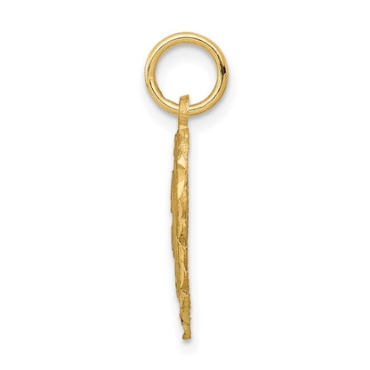 14K Gelbgold Herz Buchstabe P Charm