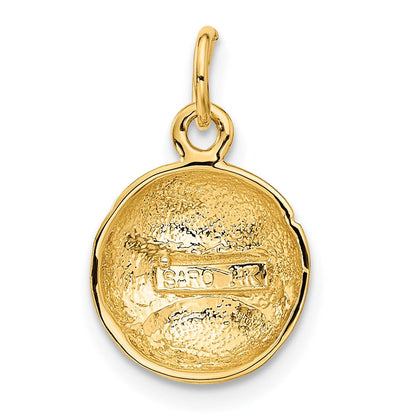 14K Gelbgold Baseball-Charm