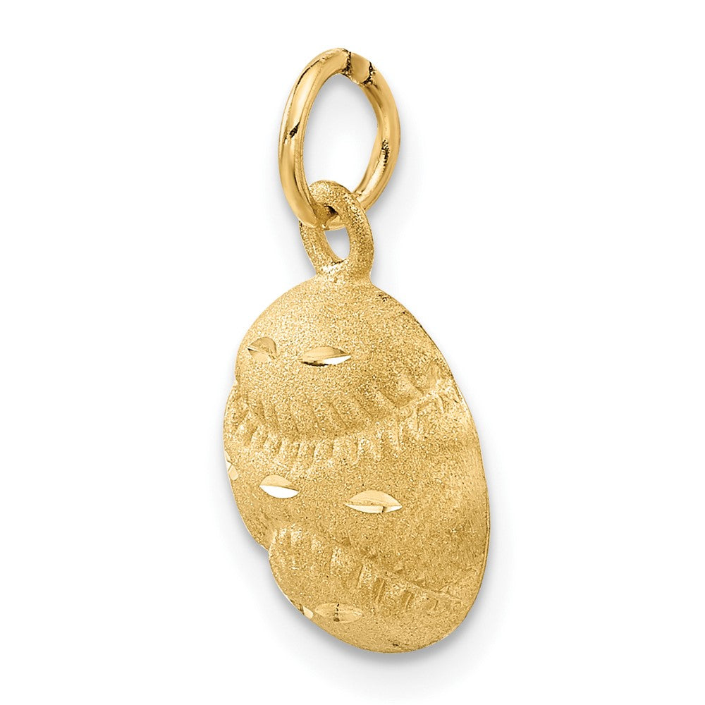 14K Gelbgold Baseball-Charm