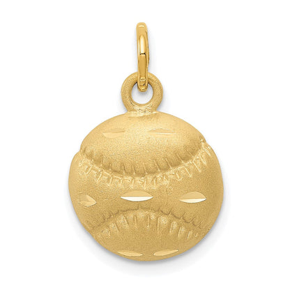 14K Gelbgold Baseball-Charm
