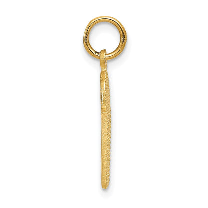 14K Gelbgold Basketball in Net Charm