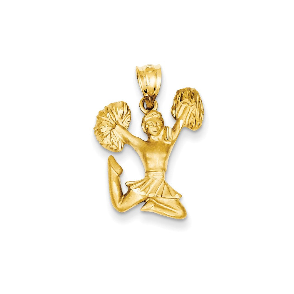 14K Gelbgold Cheerleader-Anhänger