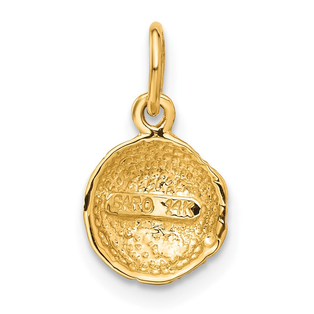 14K Gelbgold Fußball Kugel Charm