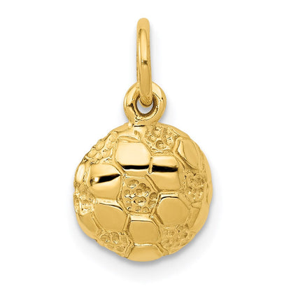14K Gelbgold Fußball Kugel Charm