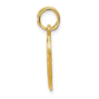14K Gelbgold "MY LOVE TO YOU I GIVE MY HEART" Trennbarer Charm